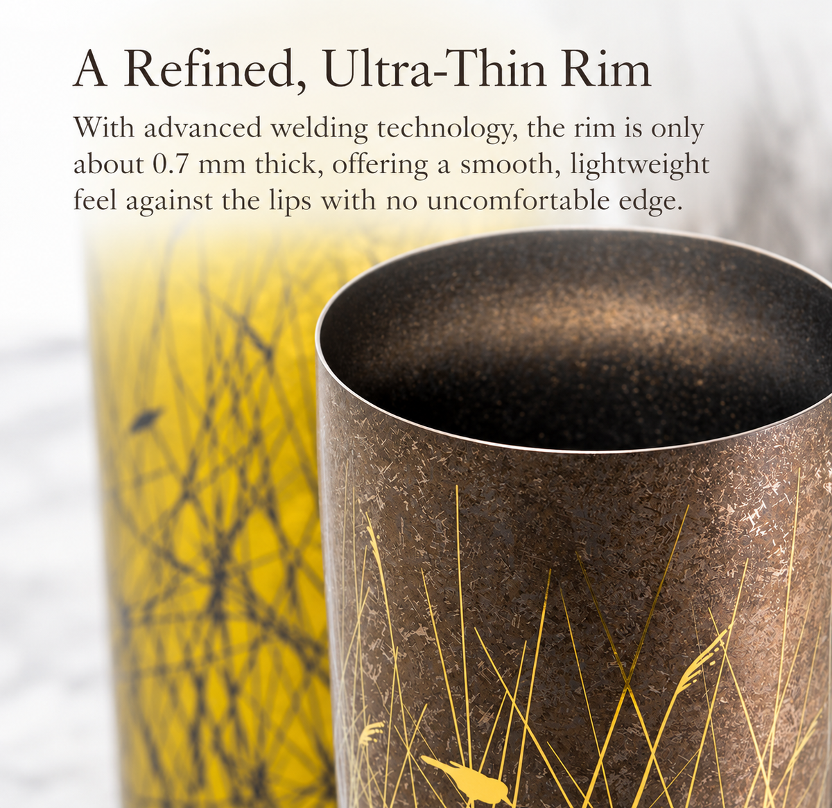 HORIE Aishu Premium Double-Wall Titanium Tumbler Made in Japan