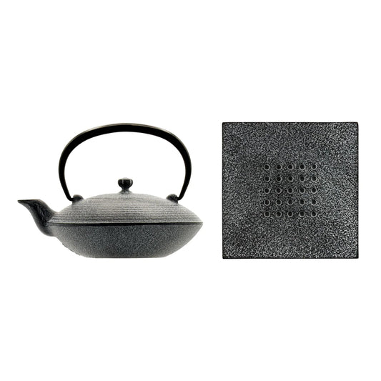 OIGEN - Sayo Cast Iron Teapot Set (0.4L) with Trivet – Made in Japan