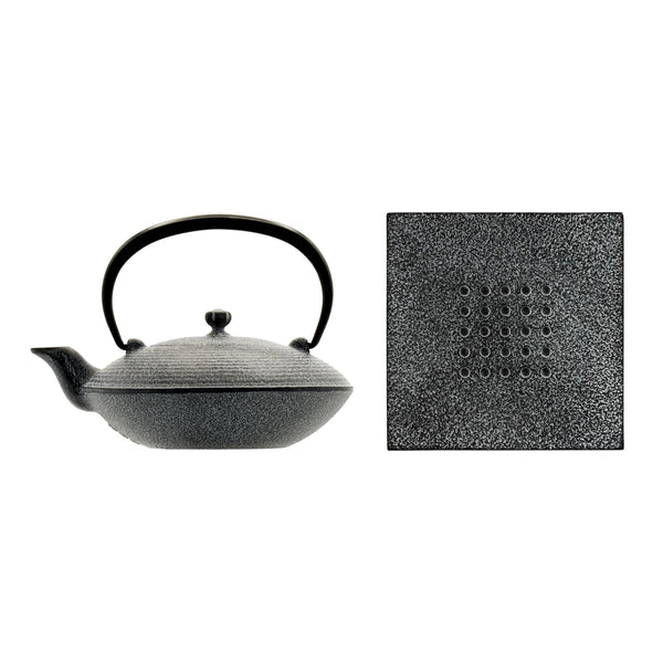 OIGEN - Sayo Cast Iron Teapot Set (0.4L) with Trivet – Made in Japan