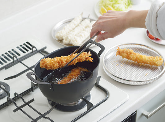 Yoshikawa - Unique Iron Deep Frying Pan