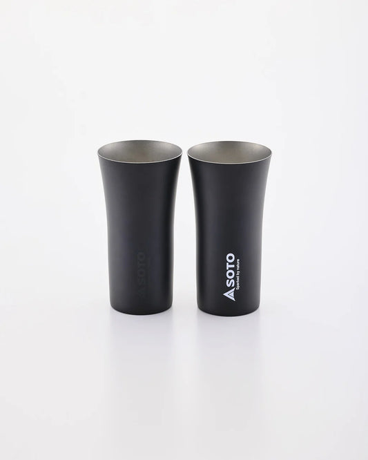 Soto - Stainless Beer Tumbler Black 400ml – Gift Set of 2