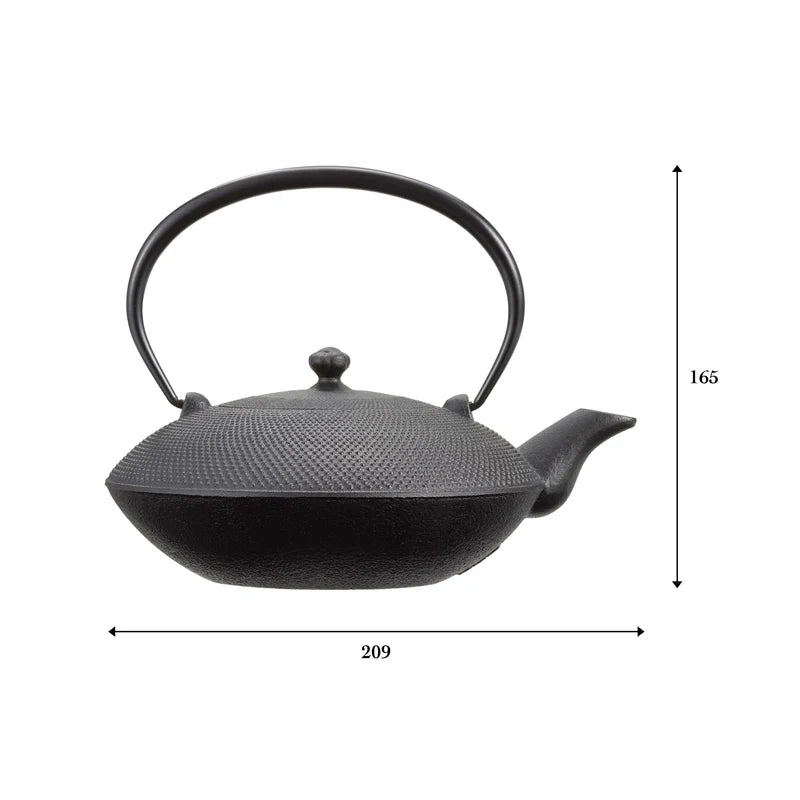 Oigen - Iron Kettle Hiragata Tsubu Arare 0.9L