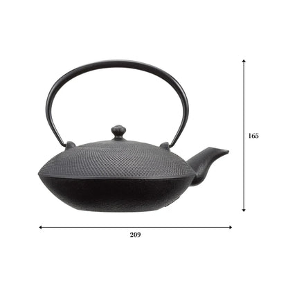 Oigen - Iron Kettle Hiragata Tsubu Arare 0.9L