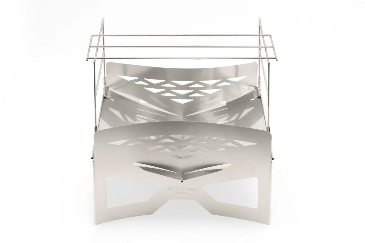 TOKYO CRAFTS MAKULITE ultralight folding titanium fire pit